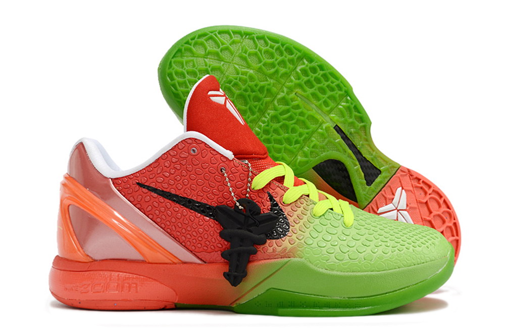 Nike Kobe 6 Red Green Grinch